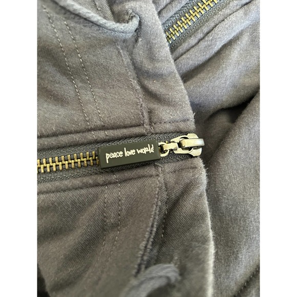 Peace Love World ‘I Feel Happy’ Full Zip Sweatshirt Women’s XL - Picture 7 of 8